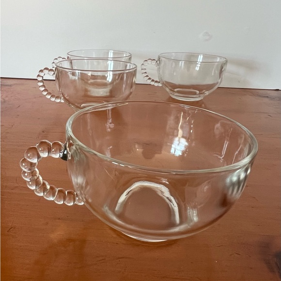 Vintage Homestead Punch Cups Set of 4 Federal Glass - Picture 2 of 2